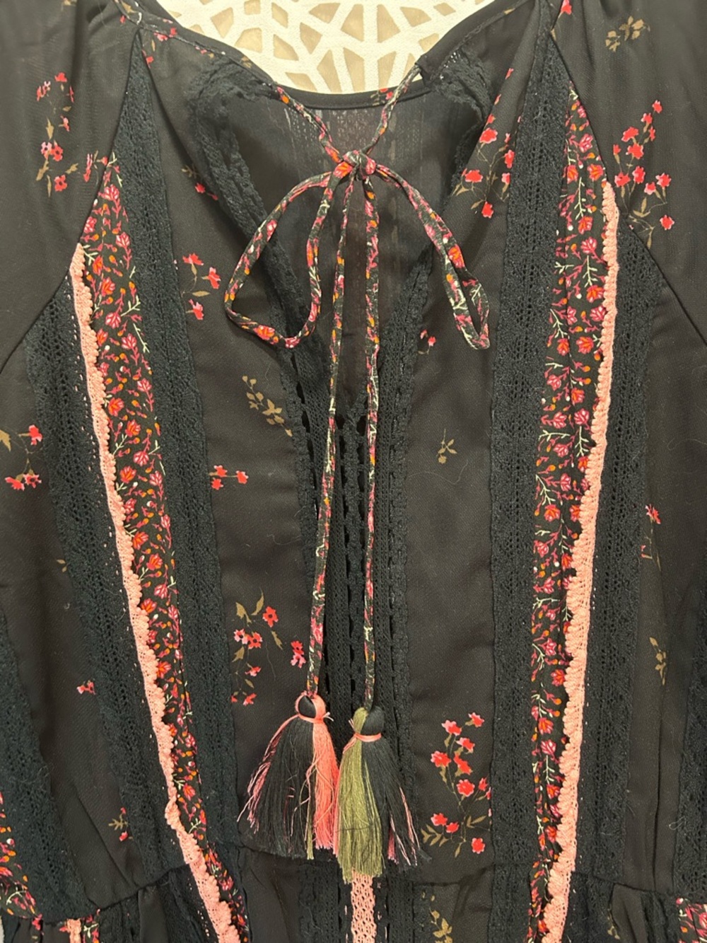 Anthropologie Seen Worn Kept Annemette Peplum Floral Blouse - Picture 10 of 16